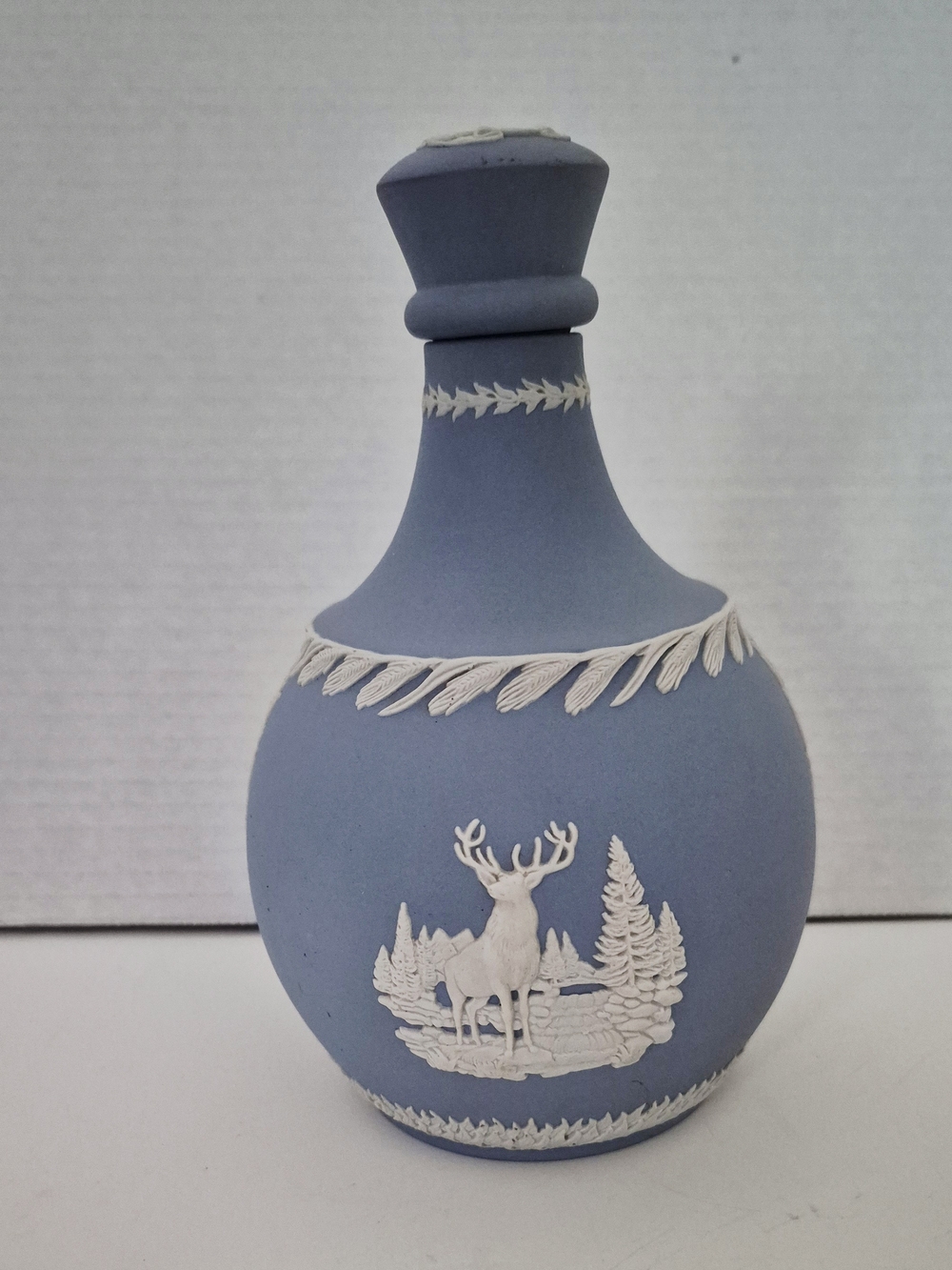 Wedgwood BLUE Jasperware SCOTTISH GLENFIDDICH Bottle decanter